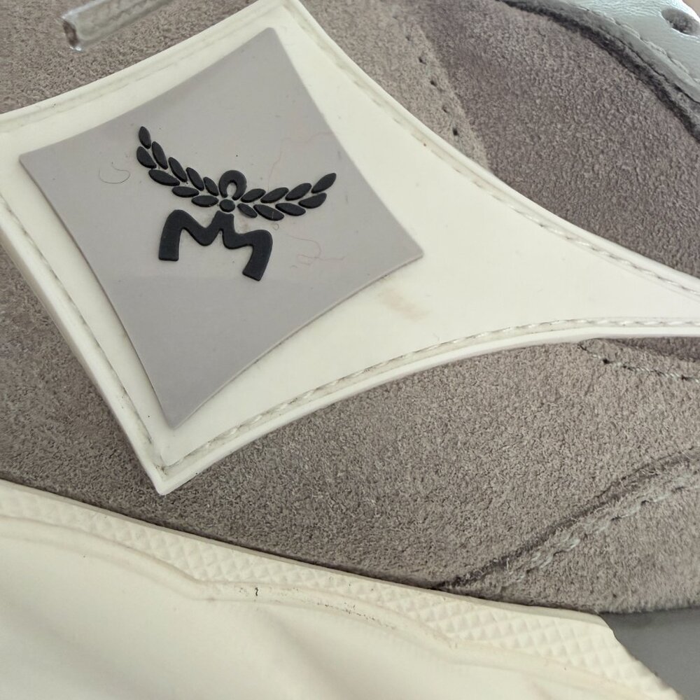 MCM Skywander Calf Suede & Leather Low-Top Lace-Up Women's Sneakers , sz 37 - Picture 12 of 12